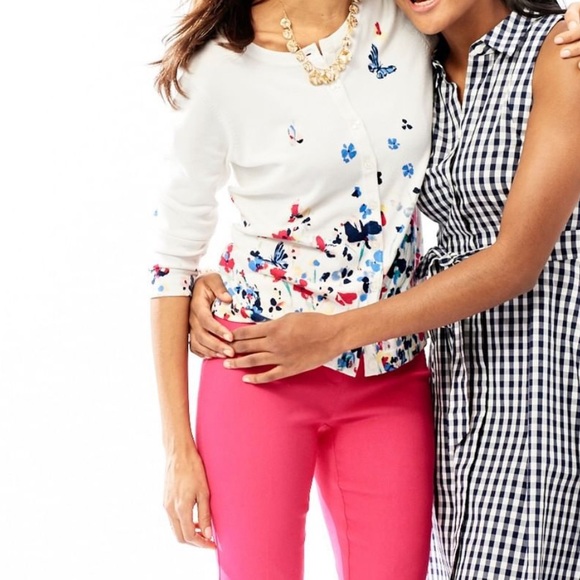 Petite Barbie Pink Pull On Slim Pants w Pockets - Picture 2 of 5